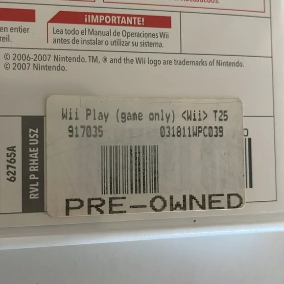🆓 FREE When Bundled- Nintendo Wii Play Pre-owned Video Game - Picture 6 of 10
